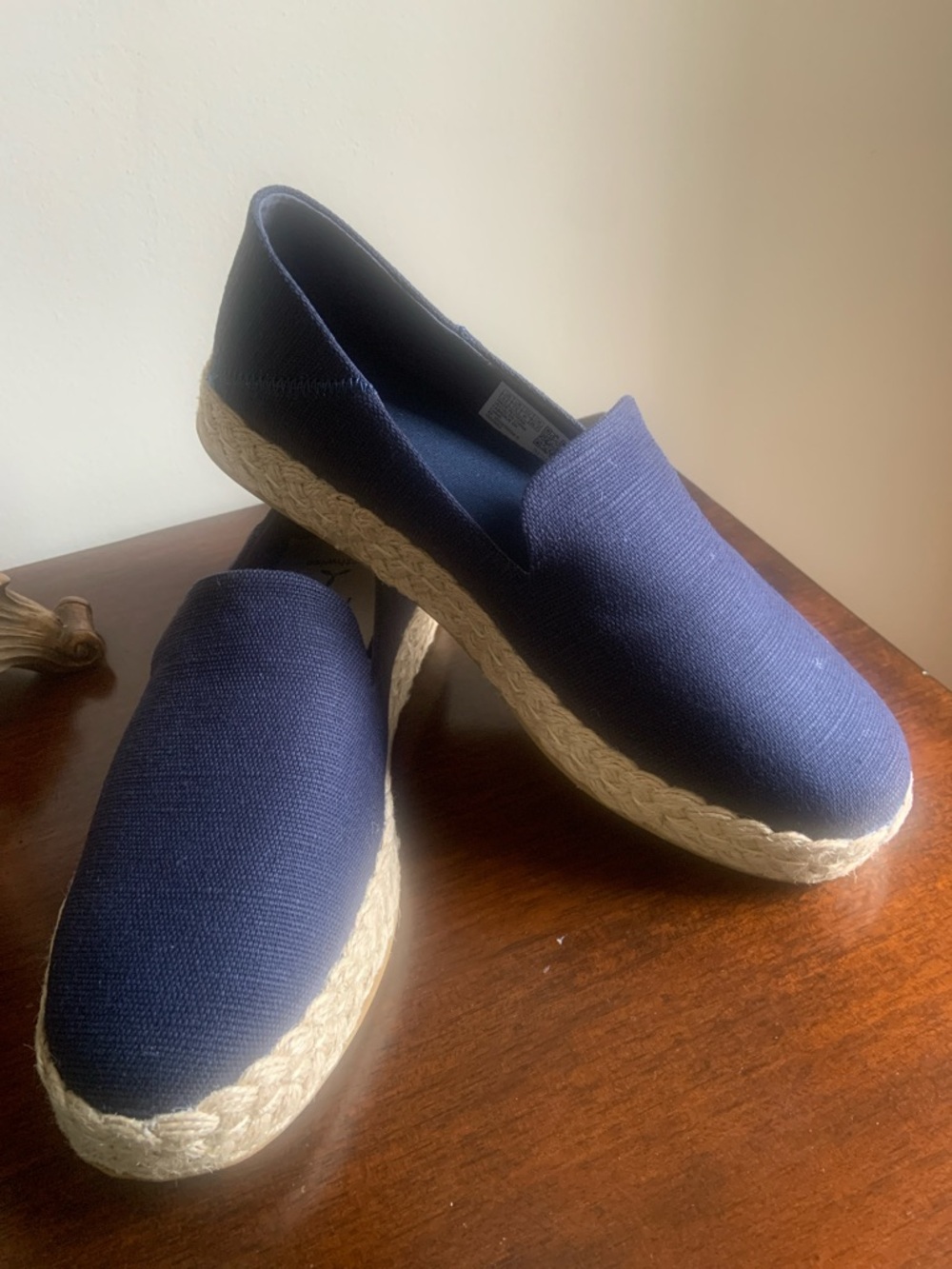 Women’s TOMS Navy Espadrille Slip-On Shoes